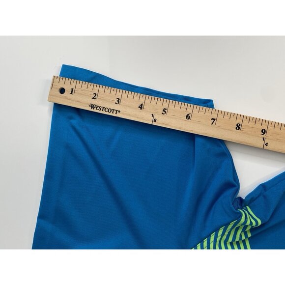 Vineyard Vines Golf Polo Blue Green Stripes Men’s XL Performance Stretch Whale - Picture 15 of 15